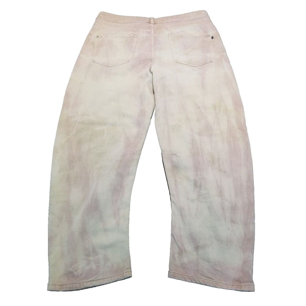 Pilcro Jeans Women's Size 32 The Bow Boyfriend Tie Dye Barrel Leg Denim (35x27) - Picture 3 of 6